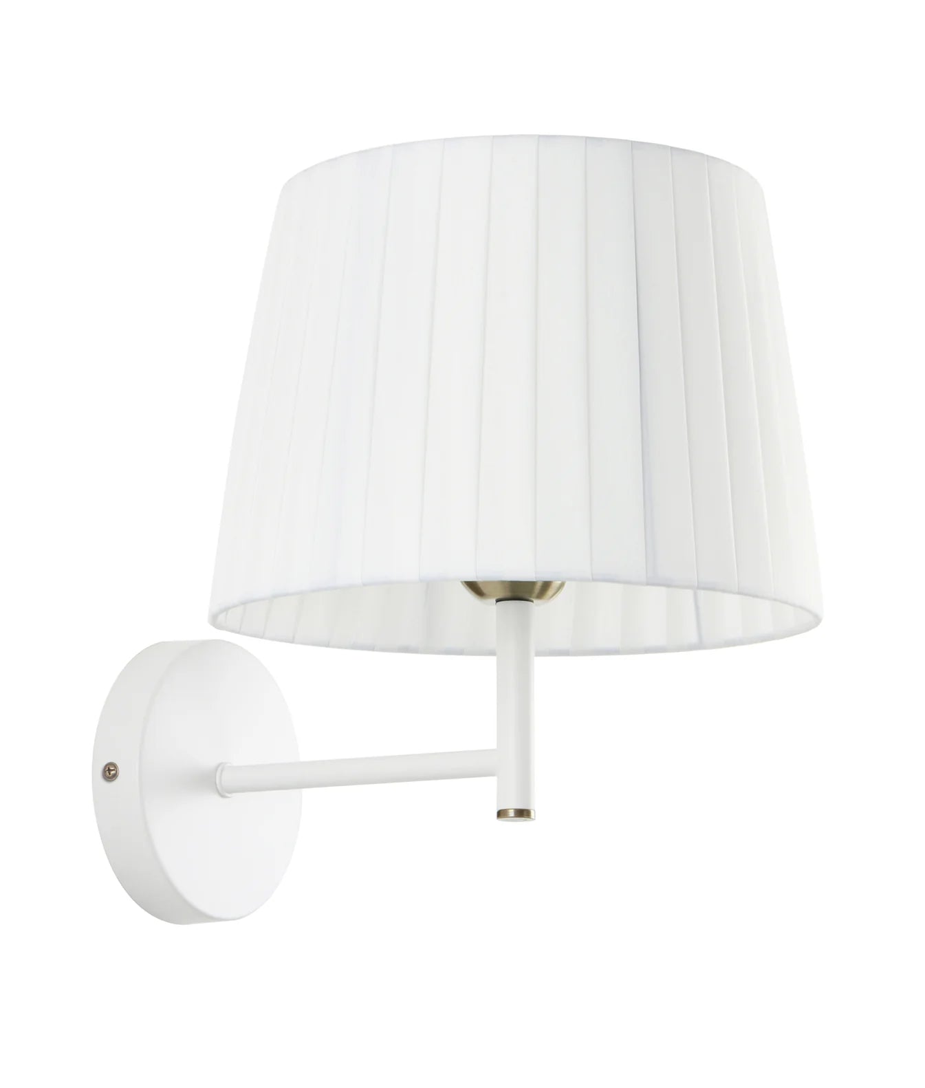 CLA PREGA: Slanted Pleated Fabric Shade Interior Wall Lights Black/ White 220-240V- PREGA-W1, PREGA-W2