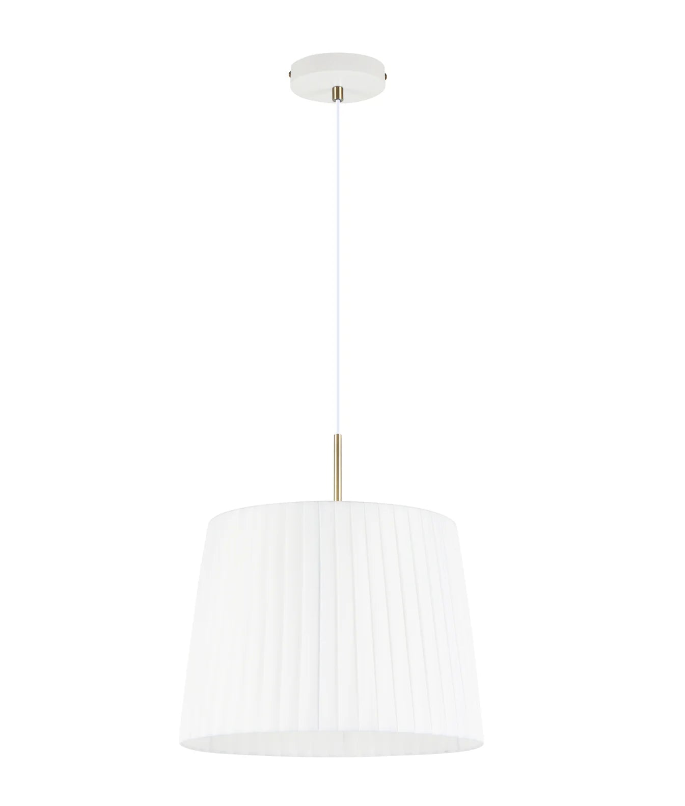 CLA PREGA: Slanted Pleated Fabric Shade Interior Pendants Black/ White 220-240V- PREGA1, PREGA2
