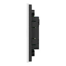 Clipsal SpaceLogic Wall Plate, C-Bus, Saturn Zen, A-Series, Key Input unit, 1 key White / Black - Replaces R5041NL-ZB, R5041NL-ZW