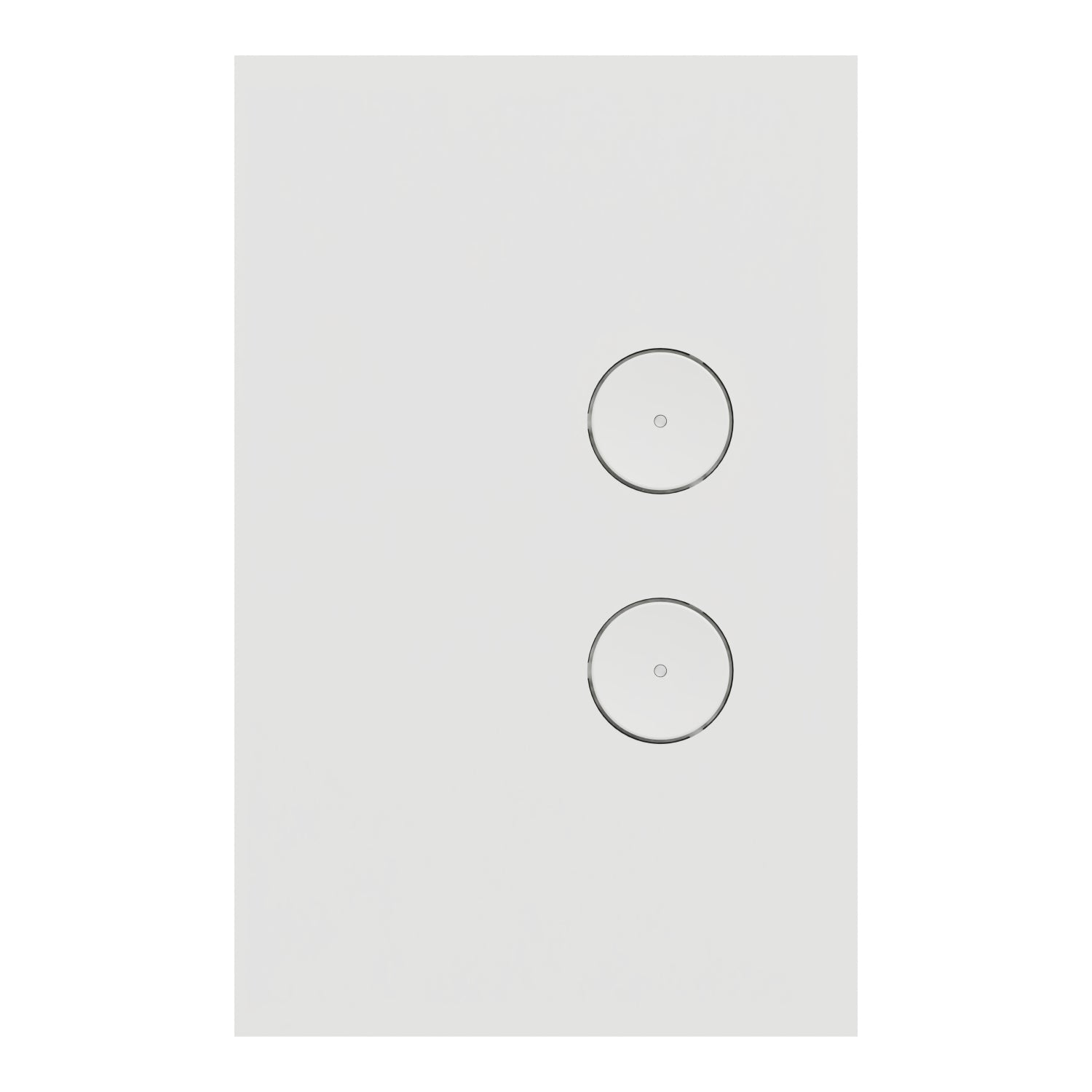 Clipsal C-Bus Saturn Zen wall plate 2 Gang White- R5042FZW