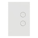 Clipsal C-Bus Saturn Zen wall plate 2 Gang White- R5042FZW