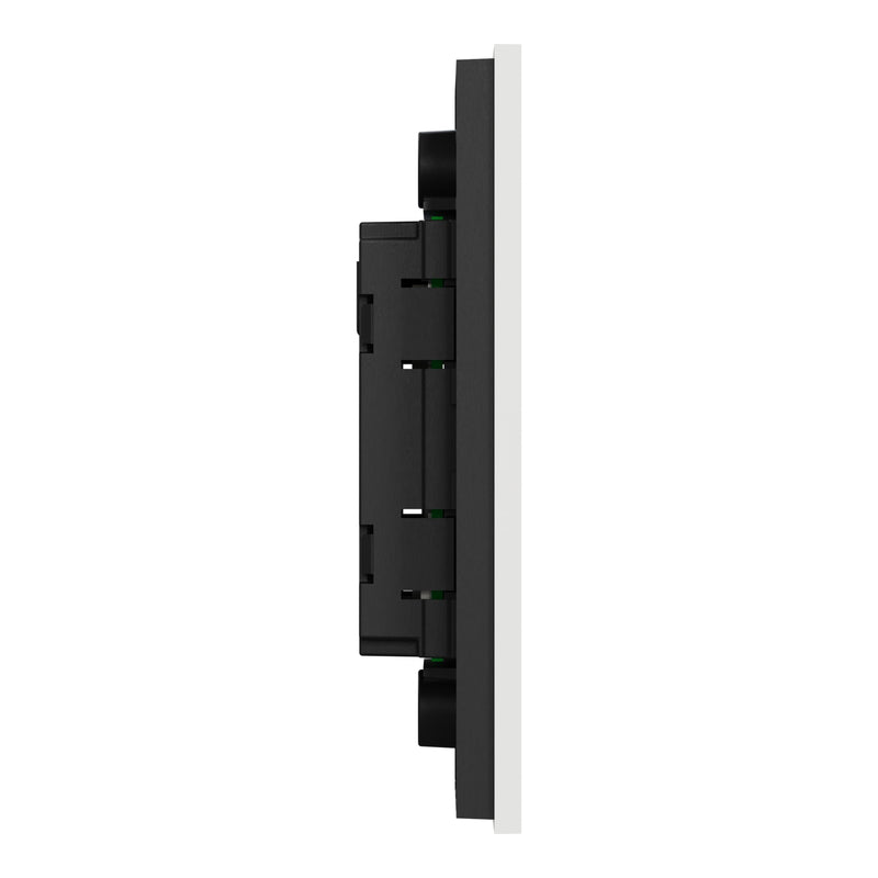 Clipsal SpaceLogic Wall Plate, C-Bus, Saturn Zen, A-Series, Key Input unit, 3 keys White/ Black - Replaces R5043NL-ZB,R5043NL-ZW