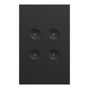 Clipsal SpaceLogic Wall Plate, C-Bus, Saturn Zen, A-Series, Key Input unit, 4 keys Black / White - Replaces R5044NL-ZB, R5044NL-ZW