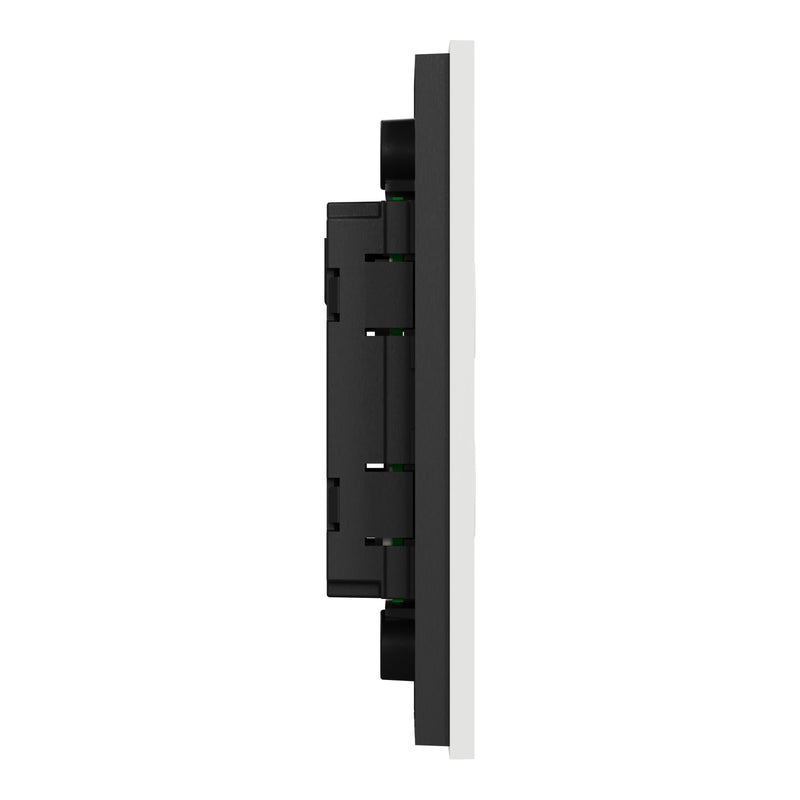 Clipsal SpaceLogic Wall Plate, C-Bus, Saturn Zen, A-Series, Key Input unit, 4 keys Black / White - Replaces R5044NL-ZB, R5044NL-ZW
