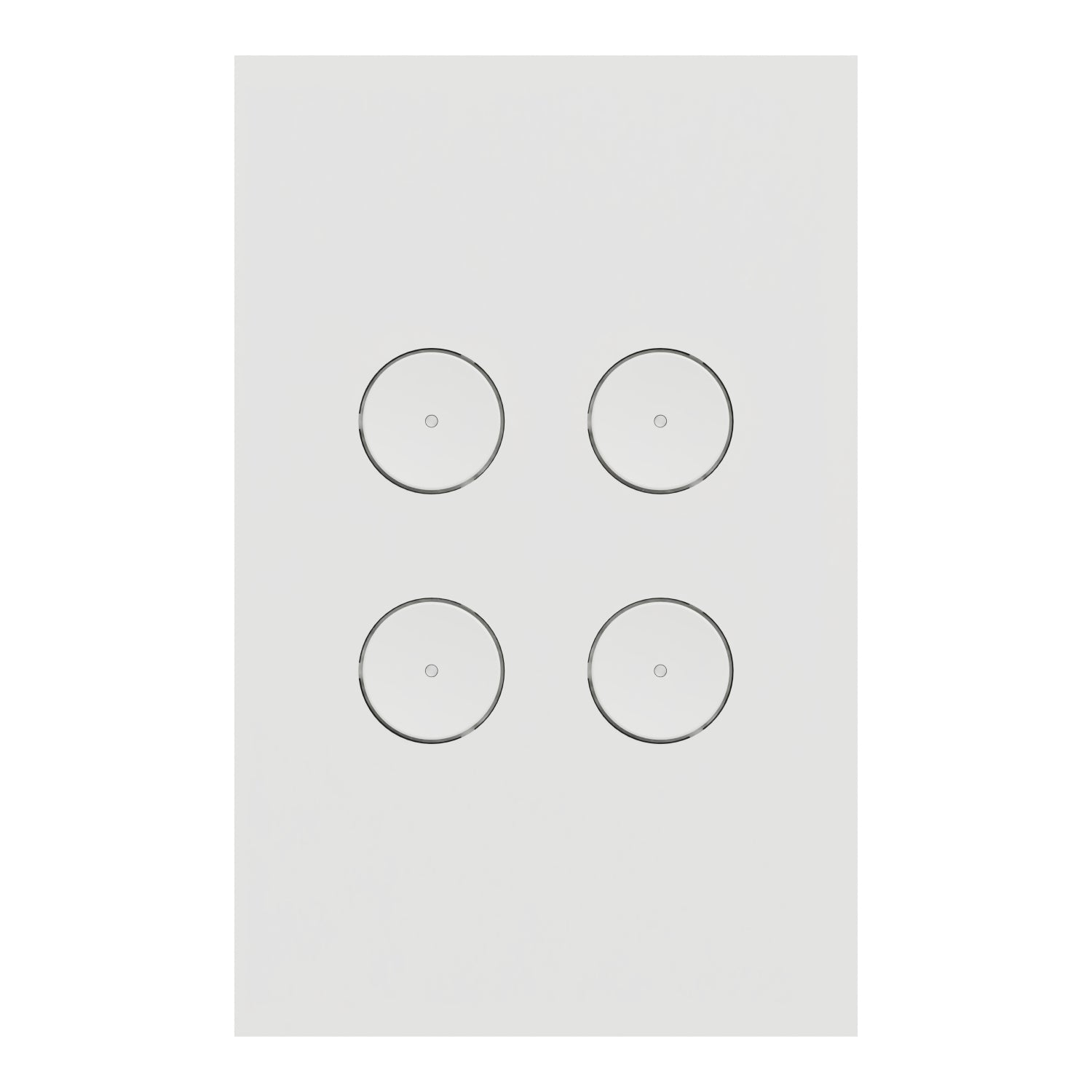 Clipsal C-Bus SpaceLogic Wall Plate 4 GANGS White- R5044FZW- Facia to suit wall plate (R5044ZW) *Facia only. Wall plate not included.