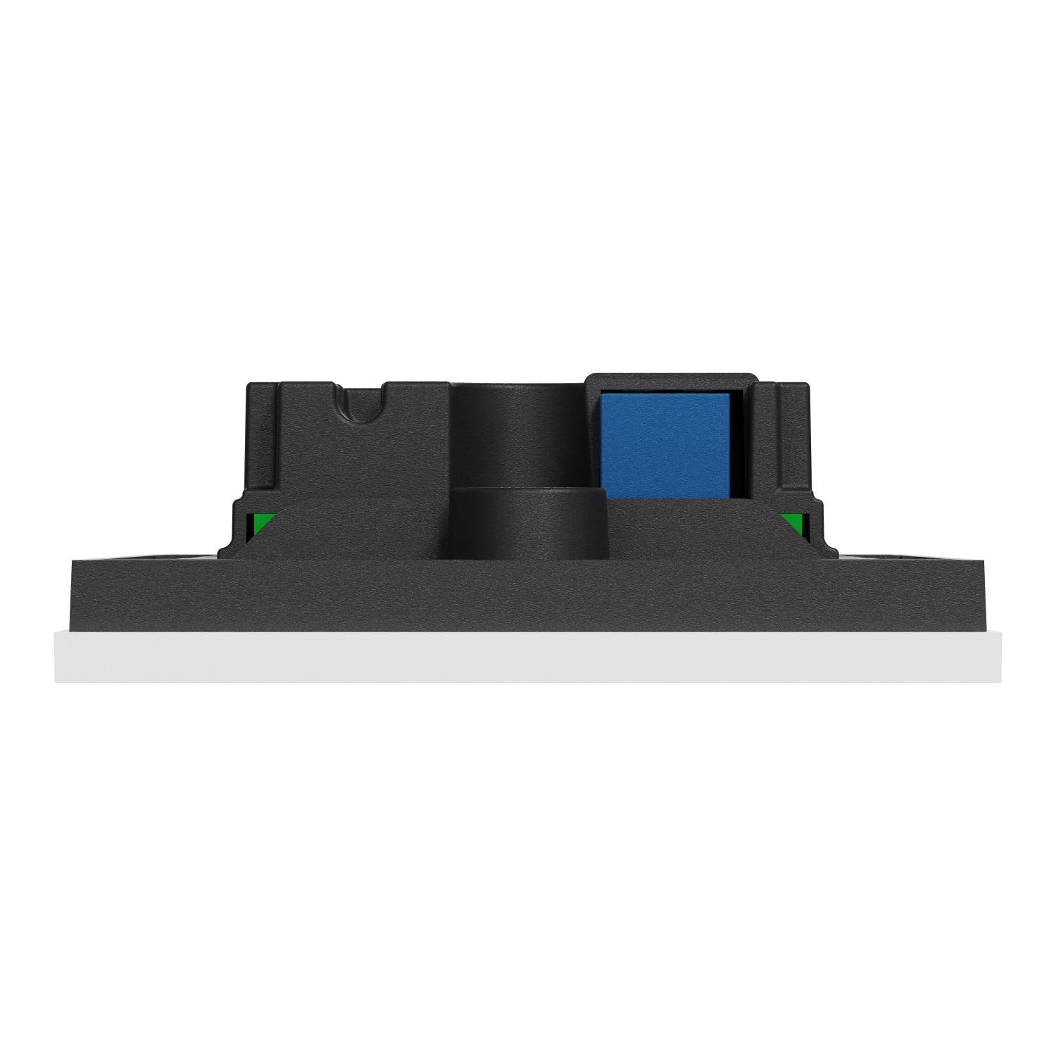 Clipsal SpaceLogic Wall Plate, C-Bus, Saturn Zen, A-Series, Key Input unit, 4 keys Black / White - Replaces R5044NL-ZB, R5044NL-ZW