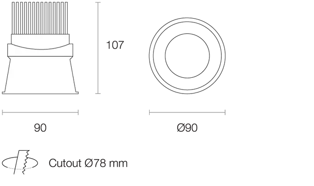Trend RESILED RDT8 LED Downlights 3000K 4000K White/ Black/ Silver 8.5W 180-265V IP20 - RDT83, RDT84 Sold in Pack of 10