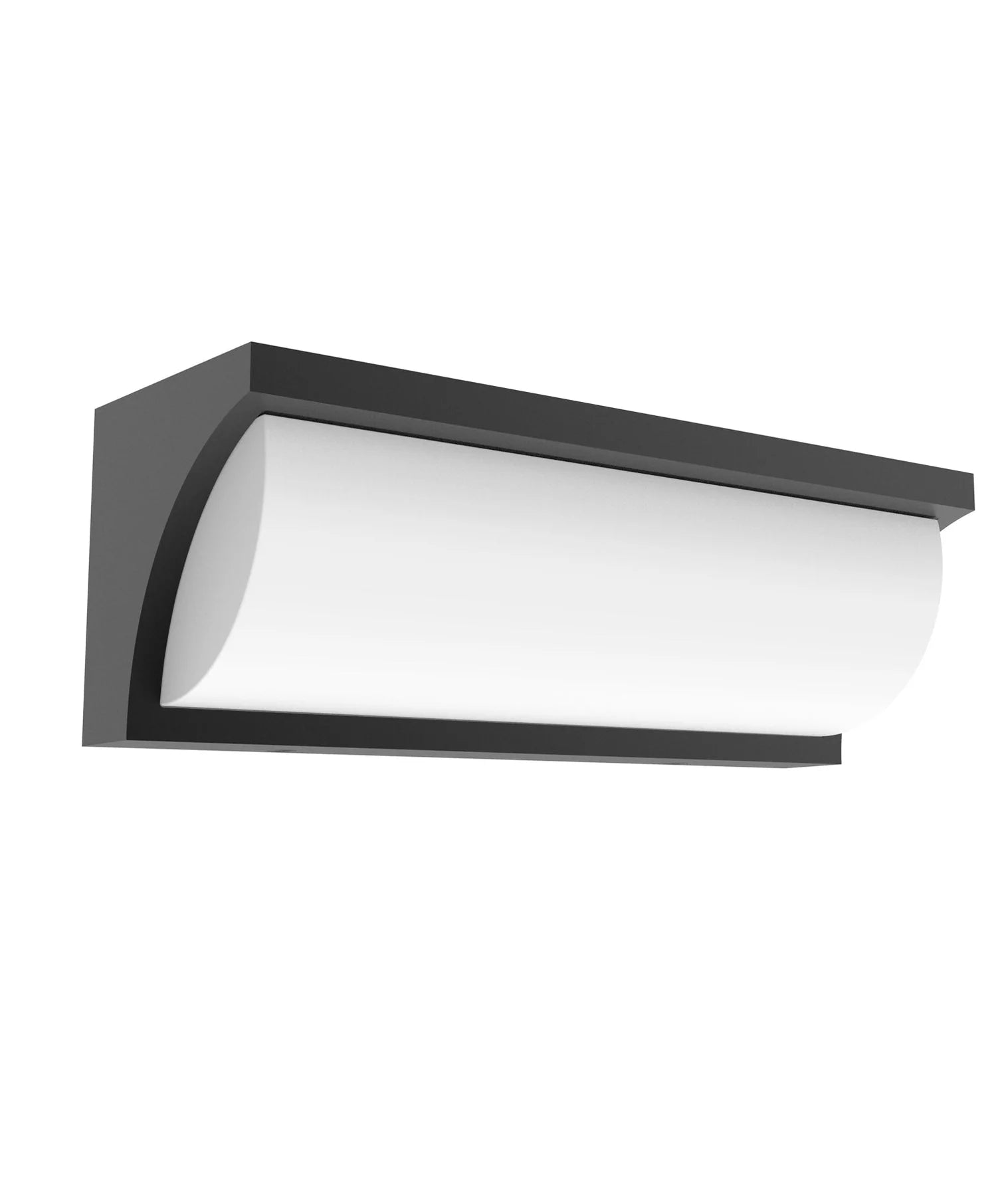 CLA REPISATRI: Exterior Curved Wedge Surface Mounted Wall Lights Tri- Dark Grey/ White 13W 240V IP65 - REPISATRI1,REPISATRI2