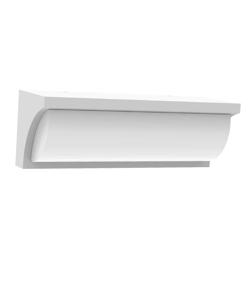 CLA REPISATRI: Curved Wedge Surface Mounted Exterior Wall Lights Tri - Dark Grey / White 100-240V IP65 - REPISATRI1, REPISATRI2 - CLA Lighting