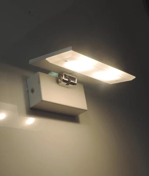 CLA RIO: City Series Rectangular Up Light 90° Adjustable Interior Wall Light 3000K Matte White 6W 240V IP20- RIOG2