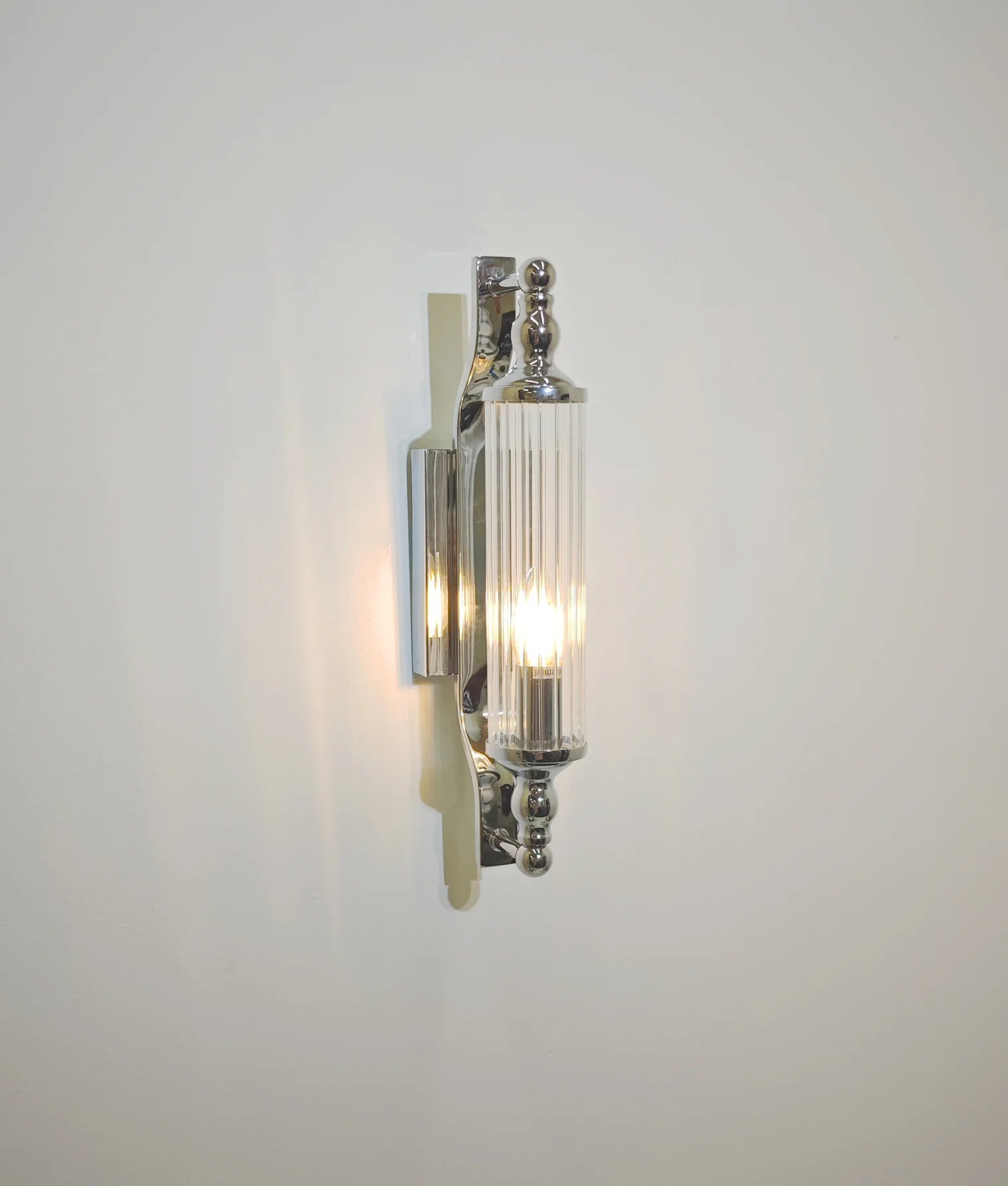 CLA RODILLO: Tubular Clear Glass  Interior Wall Lights Antique Brass / Chrome / Satin Chrome / Black / White 220-240V - RODILLO
