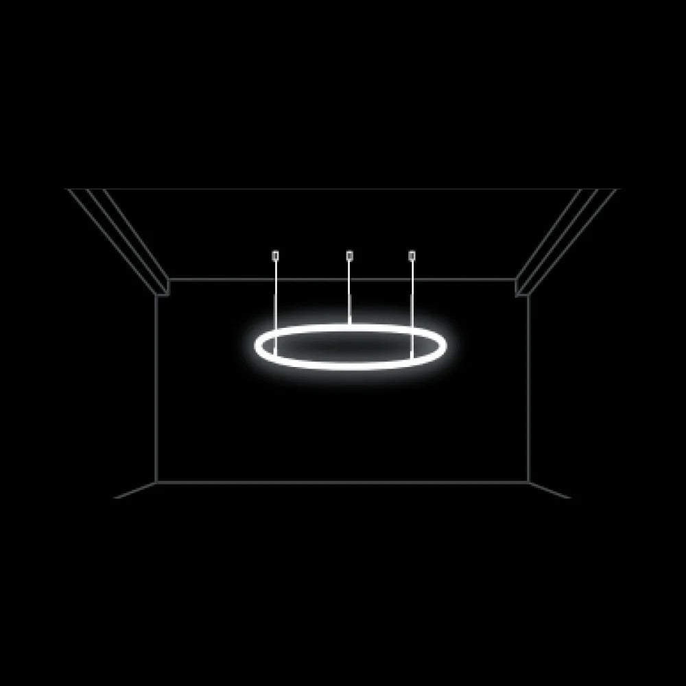 Azoogi Wire Suspended Round Pendant Configuration- Round Pendant