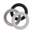 SAL Ecogem Round S9041TC LED Downlight Tri - White / Satin Nickel 10W 240V IP44 - S9041 TC WH, S9041 TC SN