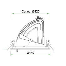 SAL NEWMAN IV LED Downlights Tri- White 12W/35W 240V IP20- S9525TC