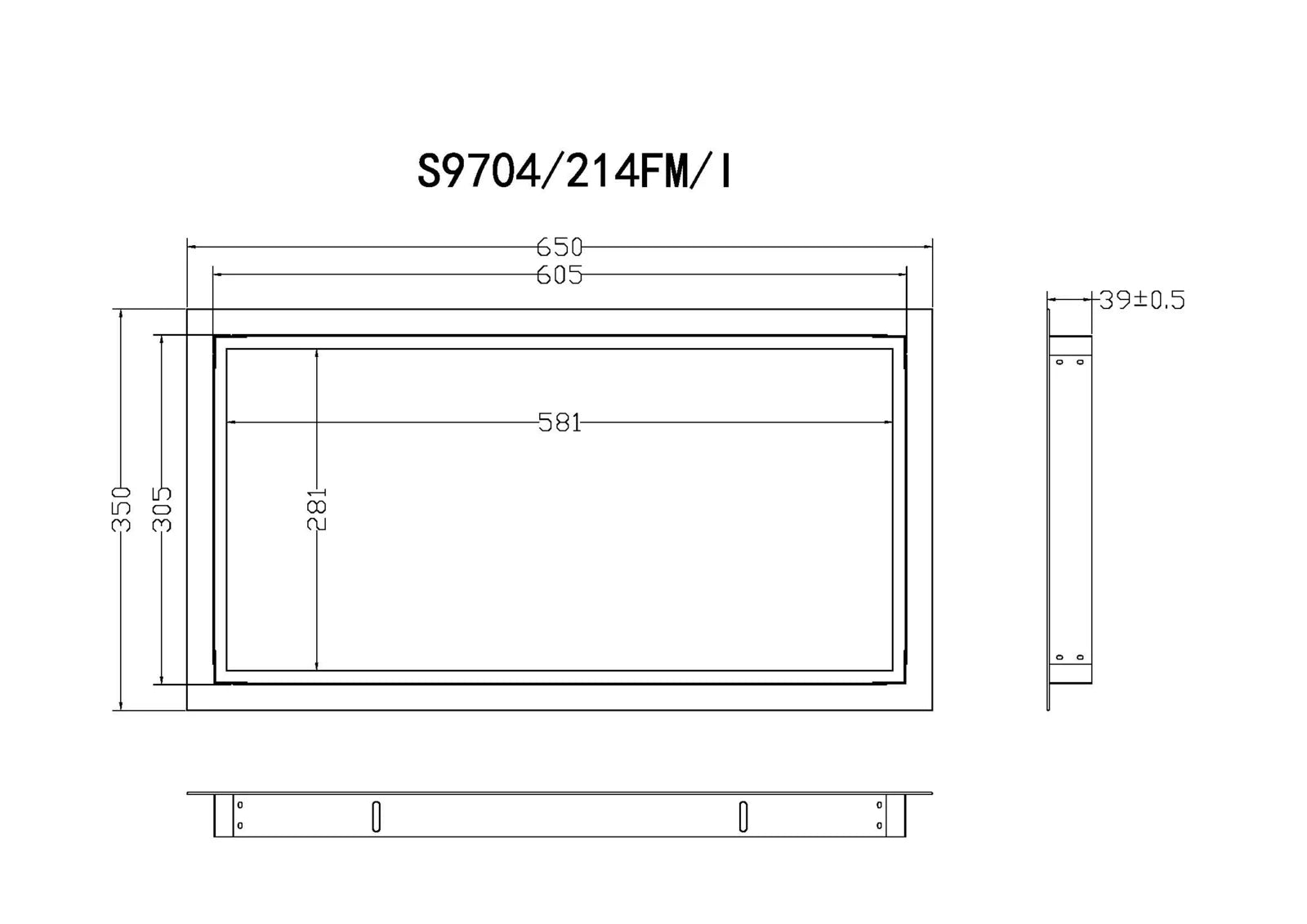 SAL Recessed Imperial Ceiling Frame LED Panels and Troffers White - S9704