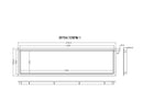 SAL Recessed Imperial Ceiling Frame LED Panels and Troffers White - S9704
