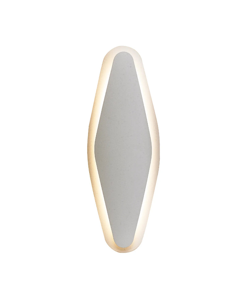  CLA SANTIAGO: City Series Oval Dimmable Interior Wall Light Tri - White 12W 220-240V IP20 - SANTIAGO - CLA Lighting