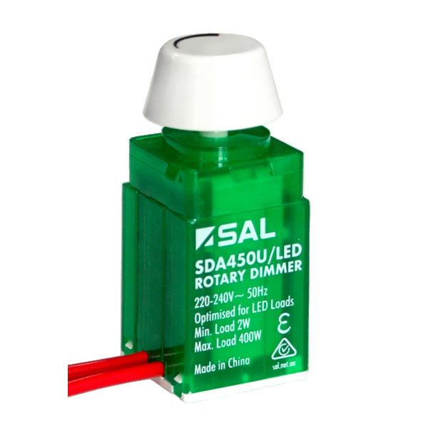 SAL Analogue Dimmer Electrical Accessories Green 240V IP20- SDA450U/LED