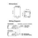 SAL SDD300US Secondary Digital Dimmer Electrical Accessories White 300W 240V IP20 - SDD300US