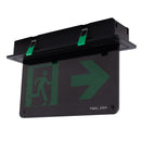 SAL EMERGENCY EXIT SELK1500EX3BK LED Emergency Black 2.8W 240V IP20 - SELK1500EX3BK, SELK1500EX3RCP/BK - SAL Lighting