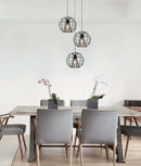 CLA Sentinel Modern Iron Round Cage Interior Pendant Matt Black / Matt White 220-240V - SENTINEL1, SENTINEL2 - CLA Lighting