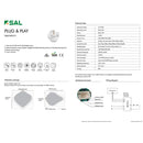 SAL UFO LED High Bay 5000K Black 80W 240V IP65 - SHB26SE