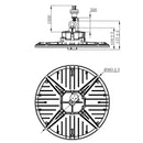 SAL UFO SHB26MP LED High Bay 5000K Black 80/200W 240V IP65 - SHB26MP 