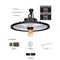 SAL UFO SHB26MP LED High Bay 5000K Black 80/200W 240V IP65 - SHB26MP150NDL, SHB26MP200NDL - SAL Lighting