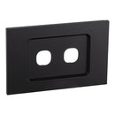 Clipsal Grid and Cover, Saturn Zen, 2 Gang White/ Black- Z4032VH-ZB, Z4032VH-ZW