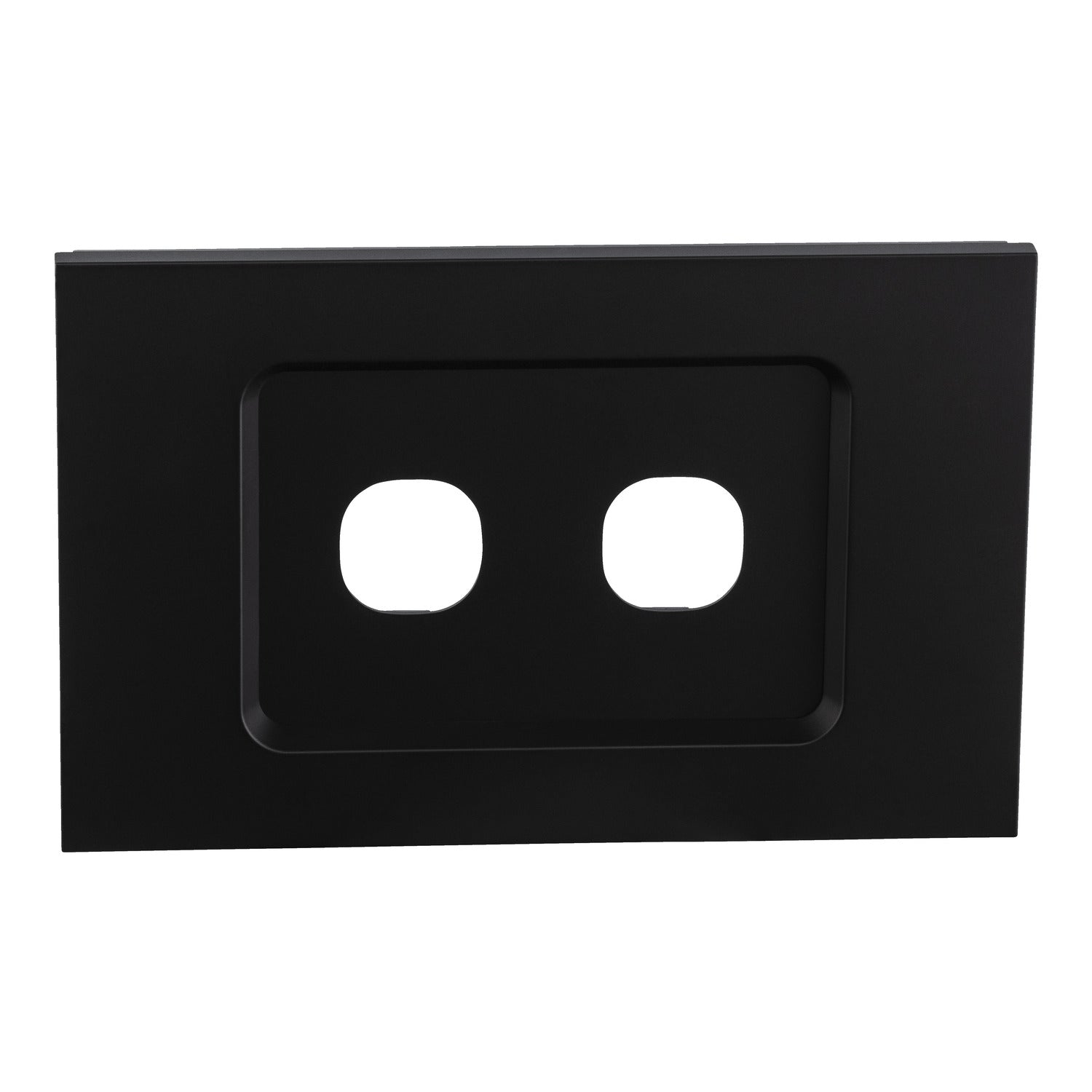 Clipsal Grid and Cover, Saturn Zen, 2 Gang White/ Black- Z4032VH-ZB, Z4032VH-ZW