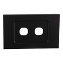 Clipsal Grid and Cover, Saturn Zen, 2 Gang White/ Black- Z4032VH-ZB, Z4032VH-ZW