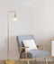 CLA SLIM: Minimalist Wood Base Slim Floor Lamp White / Copper 220-240V - SLIM-F1C, SLIM-F1 (Clearance) - CLA Lighting