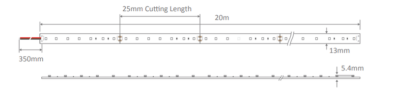 Domus PLEX-SMD LED Strip 3000K 4000K 5000K 9W 24V IP54 - 24192, 24193, 24194 Sold per metre