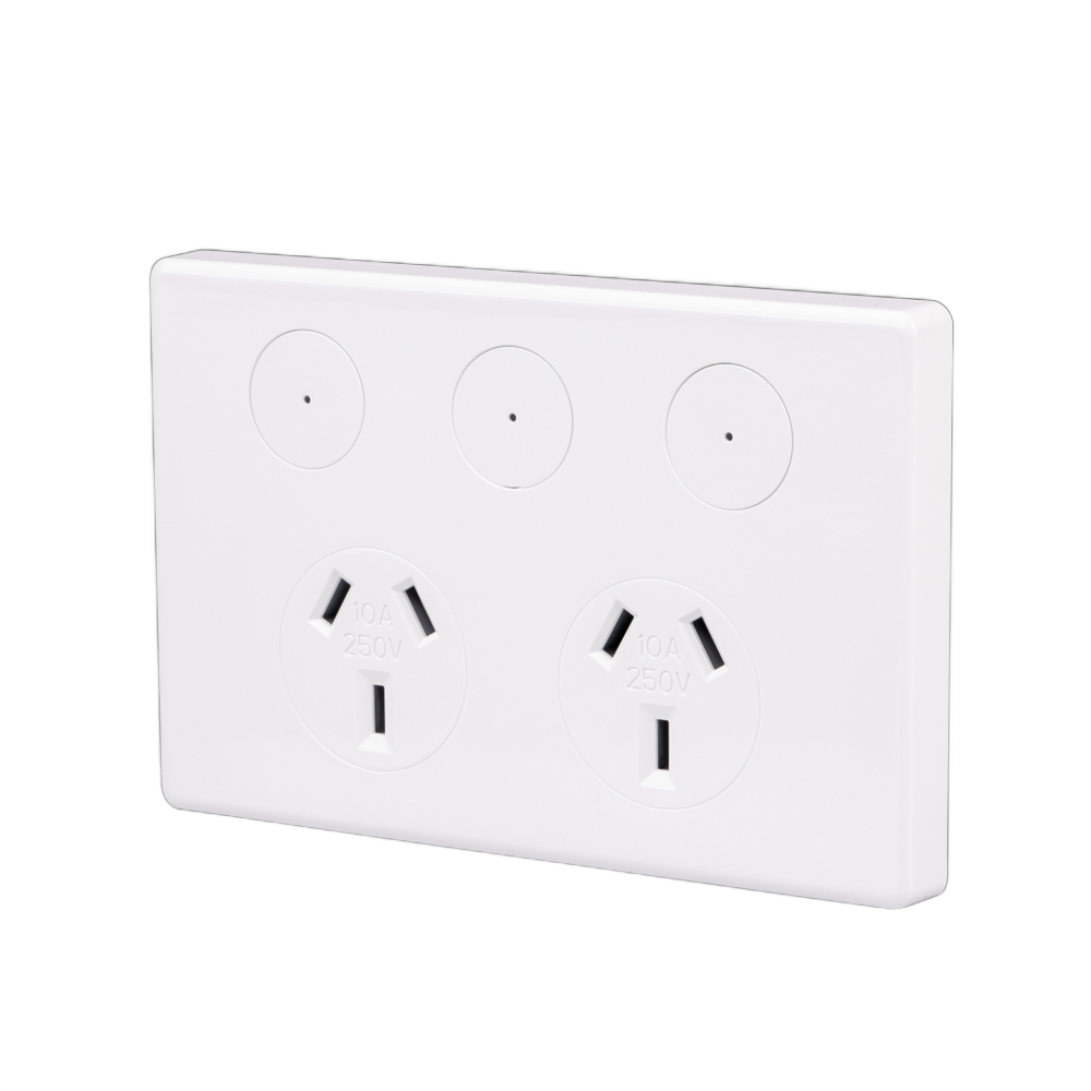 SAL PIXIE AMBIENCE GPO SMART SOCKET Clipsal White / Grey / Black 2400W 240V IP20 - SPO23- SAL Lighting