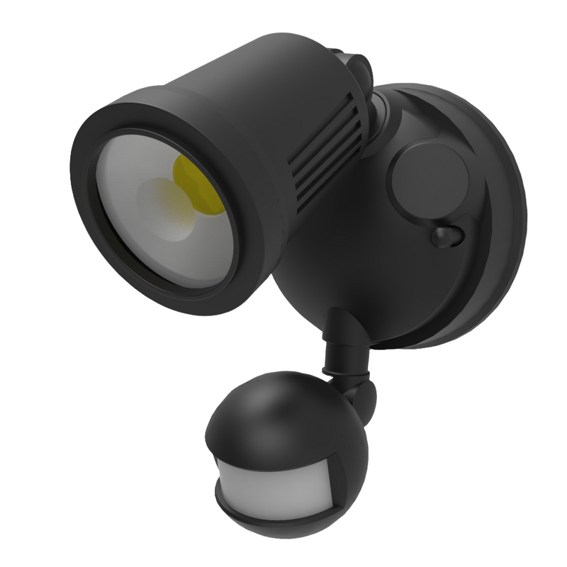 SAL STARGEM IV SES7070/1TC WITH SENSOR LED Flood Lights Tri - Black / White 12W 240V IP54 - SES7070/1TC/WH, SES7070/1TC/BK - SAL Lighting