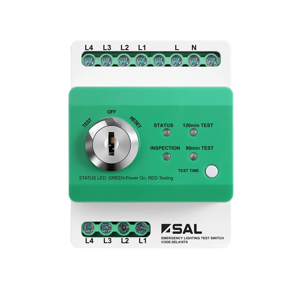 SAL STEWARD Emergency Light Switch Accessories Green 2W 240V- SEL416TS