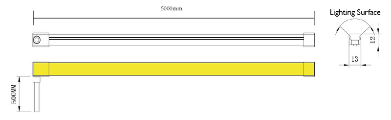 Azoogi Top View Waterproof LED Strip Neon 12W 24V IP67 - STR106, STR107, STR109, STR141 Sold per metre