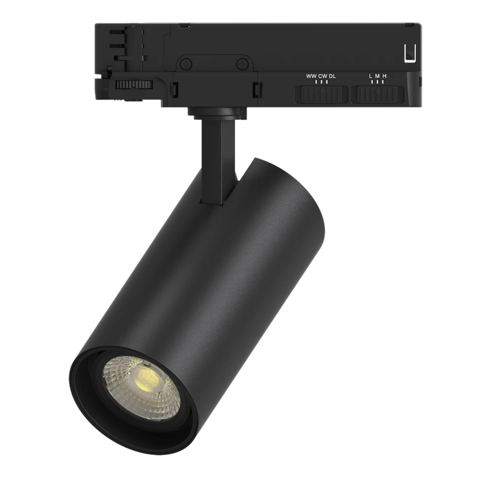 SAL WARRAGUL LED Track Lights Tri- White/ Black 15/35W 240V IP20- STR488XMPXXTC