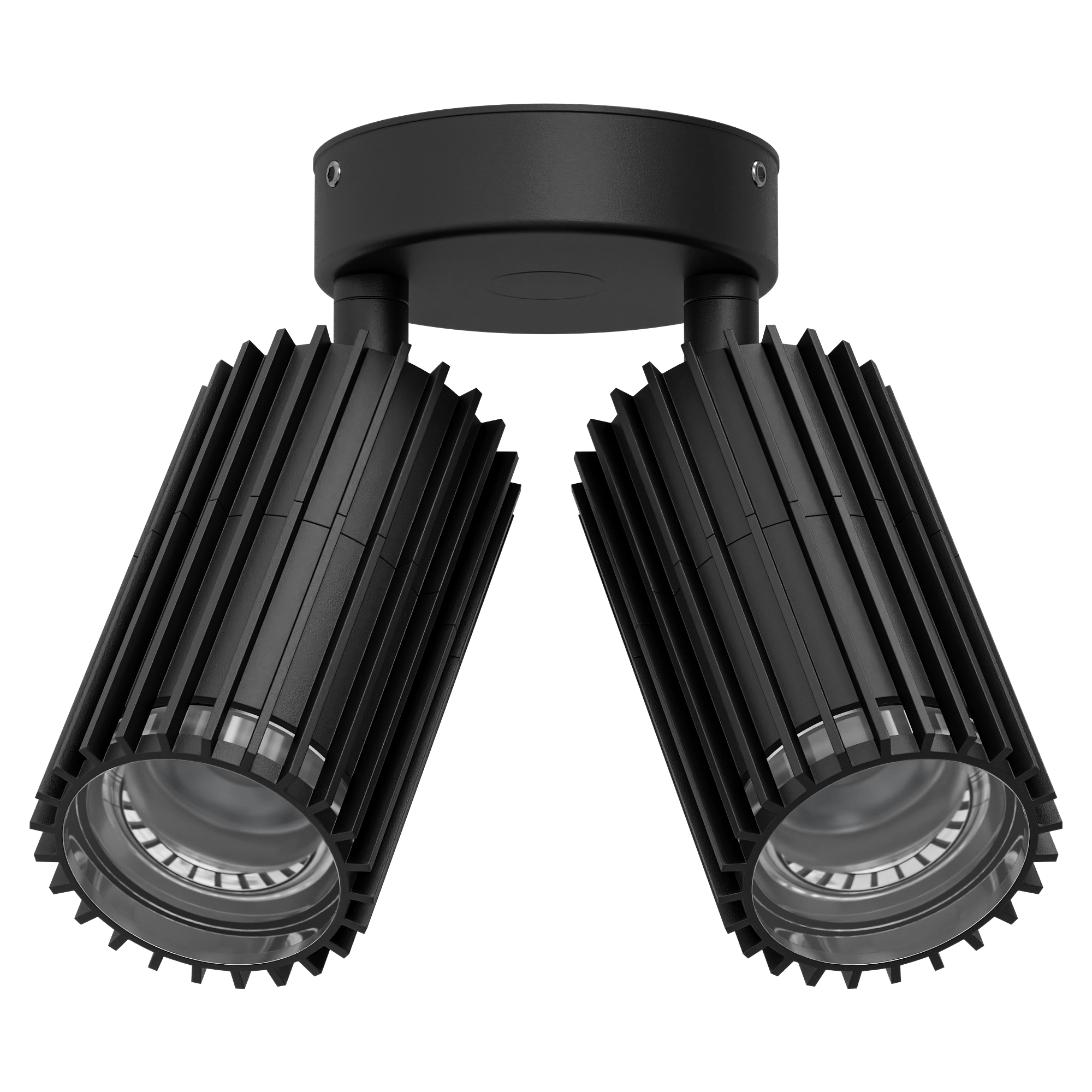 Domus STRIA-2-ADJ Exterior Wall Lights Tri- Black/ White 2x6W 12V/240V IP65- 11206, 11207, 11230, 11231