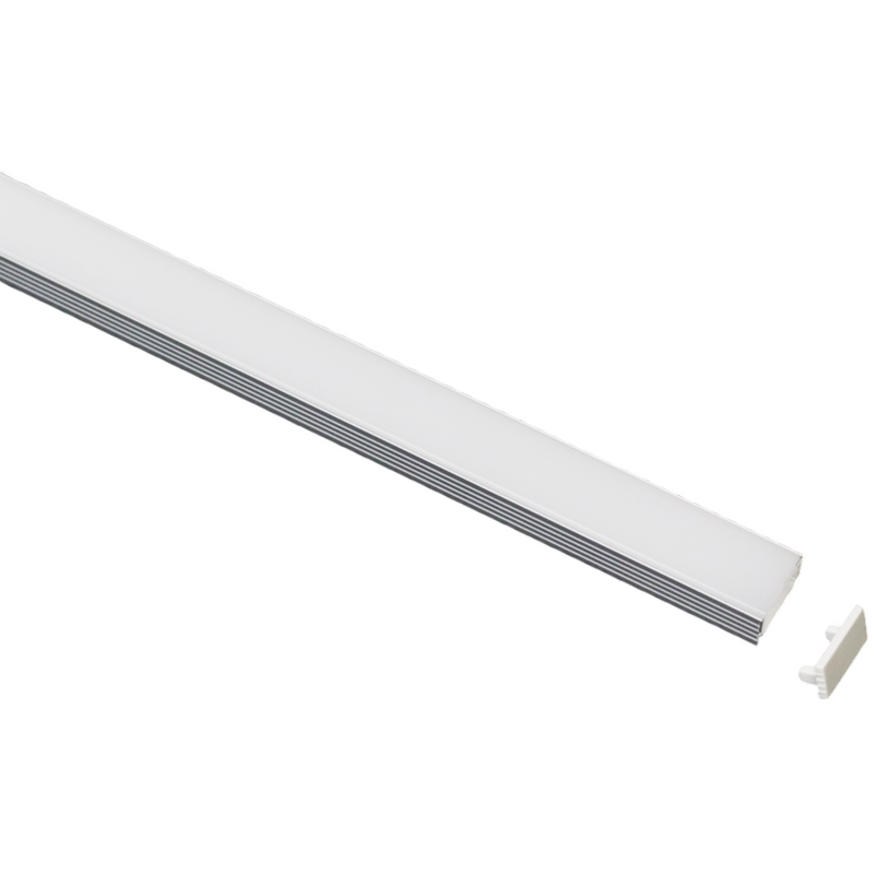 SAL LED Strip and Channels Anodised Silver - SLT4060 - SAL Lighting