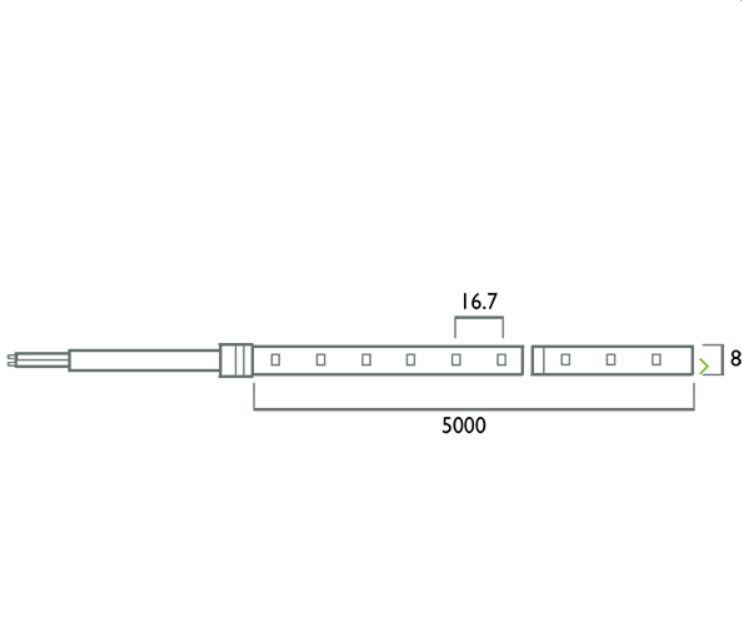 Azoogi Low Power LED Strip 2700K-6000K 4.8W 12V IP65 - STR011, STR013, STR015, STR017 Sold per metre
