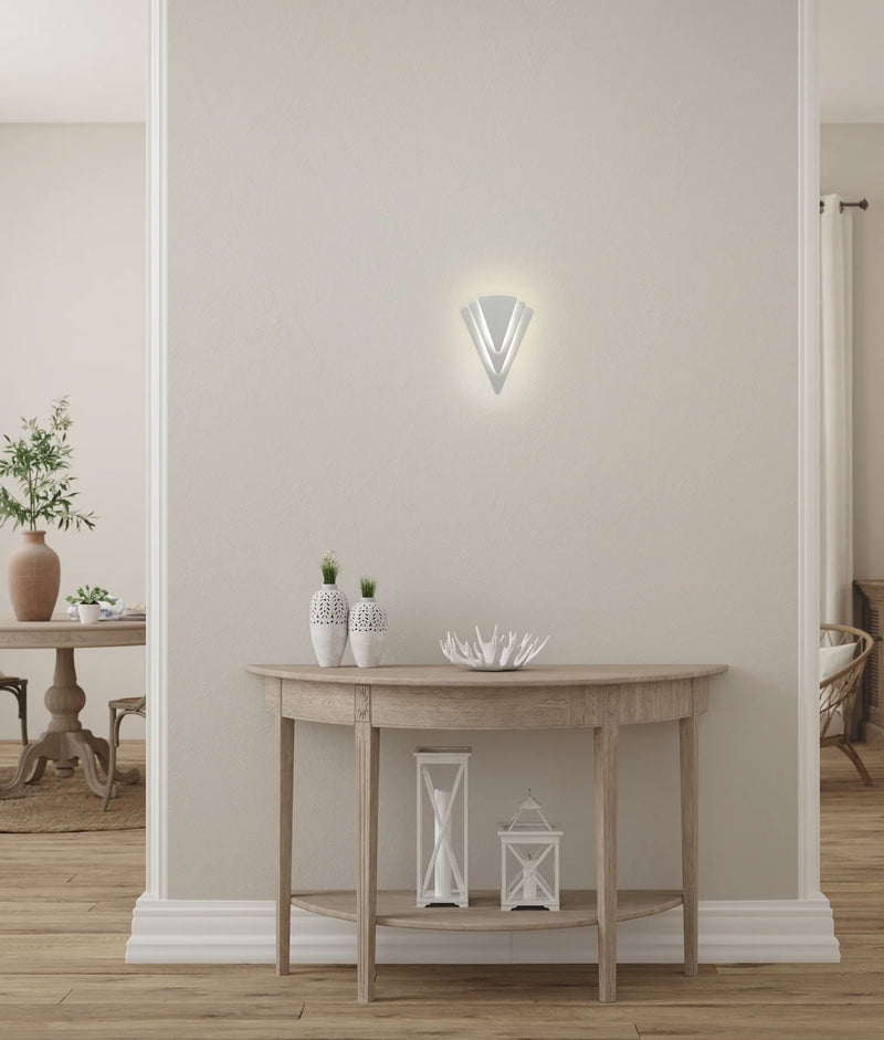 CLA SURAT: City Series Triangular Dimmable Interior Wall Light 3000K 5000K White 13W 220-240V IP20 - SURAT- CLA Lighting