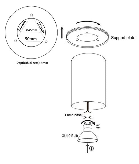 CLA Surface: Surface Mounted Ceiling LED Downlights Powder Pink / Coffee Liqueur 220-240V IP20 - SURFACE19, SURFACE21 (Clearance) - CLA Lighting