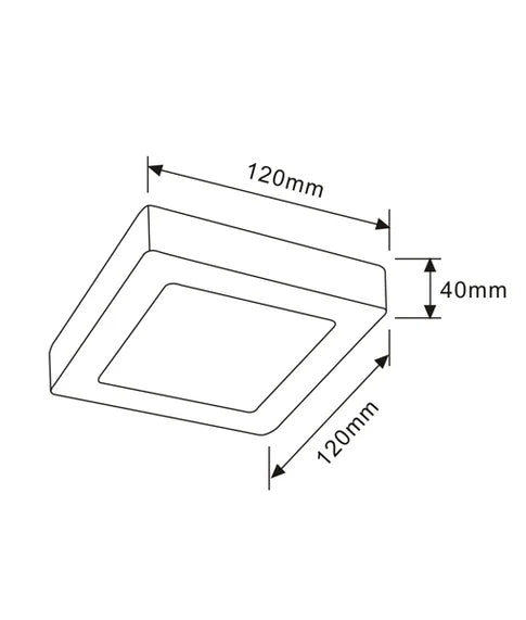 CLA SURFACE: Square Dimmable Surface Mounted LED Oysters 3000K 5000K 6W/18W 180-265V IP20 - SURFACE (Clearance) - CLA Lighting