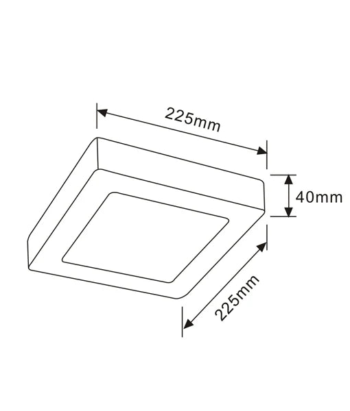 CLA SURFACE: Square Dimmable Surface Mounted LED Oysters 3000K 5000K 6W/18W 180-265V IP20 - SURFACE (Clearance) - CLA Lighting