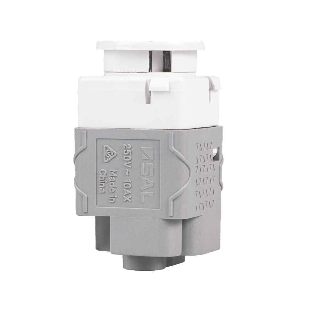 SAL SBP10L Push Button Momentary Switch Mech Smart Lighting Controls White 240V IP20 - SBP10L - SAL Lighting