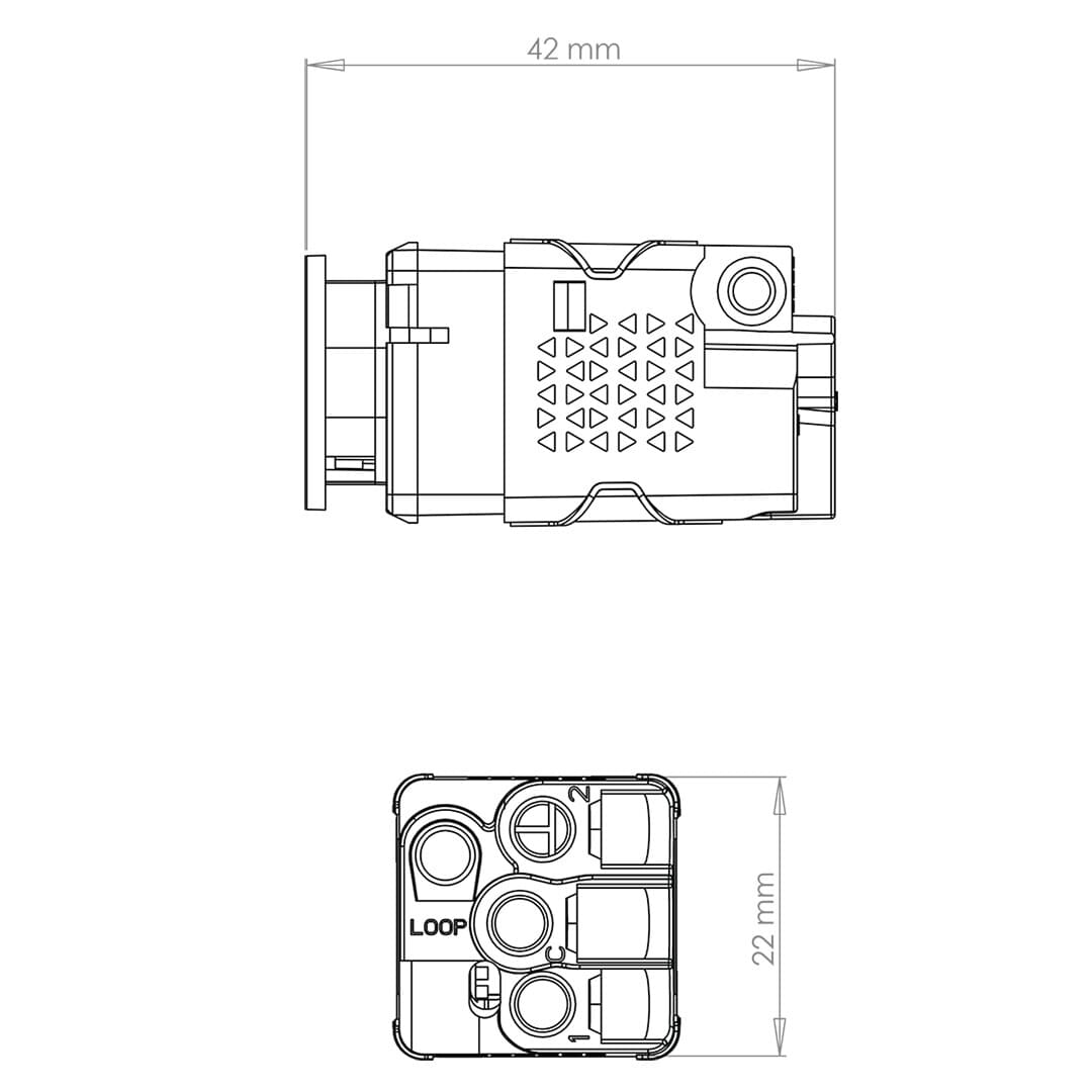 SAL PUSH BUTTON SWITCH MECH Smart Lighting Controls White 240V IP20 - SWL10L - SAL Lighting