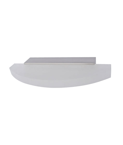 CLA SYDNEY Curved Frosted Diffuser Interior Wall Light 3000K Satin Nickel 220-240V IP20 - SYDNEYG2 - CLA Lighting