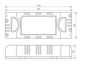 Domus NON-DIM DRIVER Accessories White 20W/ 30W/ 60W/ 100W 24V IP20 - 20208, 20209, 20211, 20213