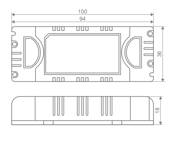 Domus NON-DIM DRIVER Accessories White 20W/ 30W/ 60W/ 100W 24V IP20 - 20208, 20209, 20211, 20213